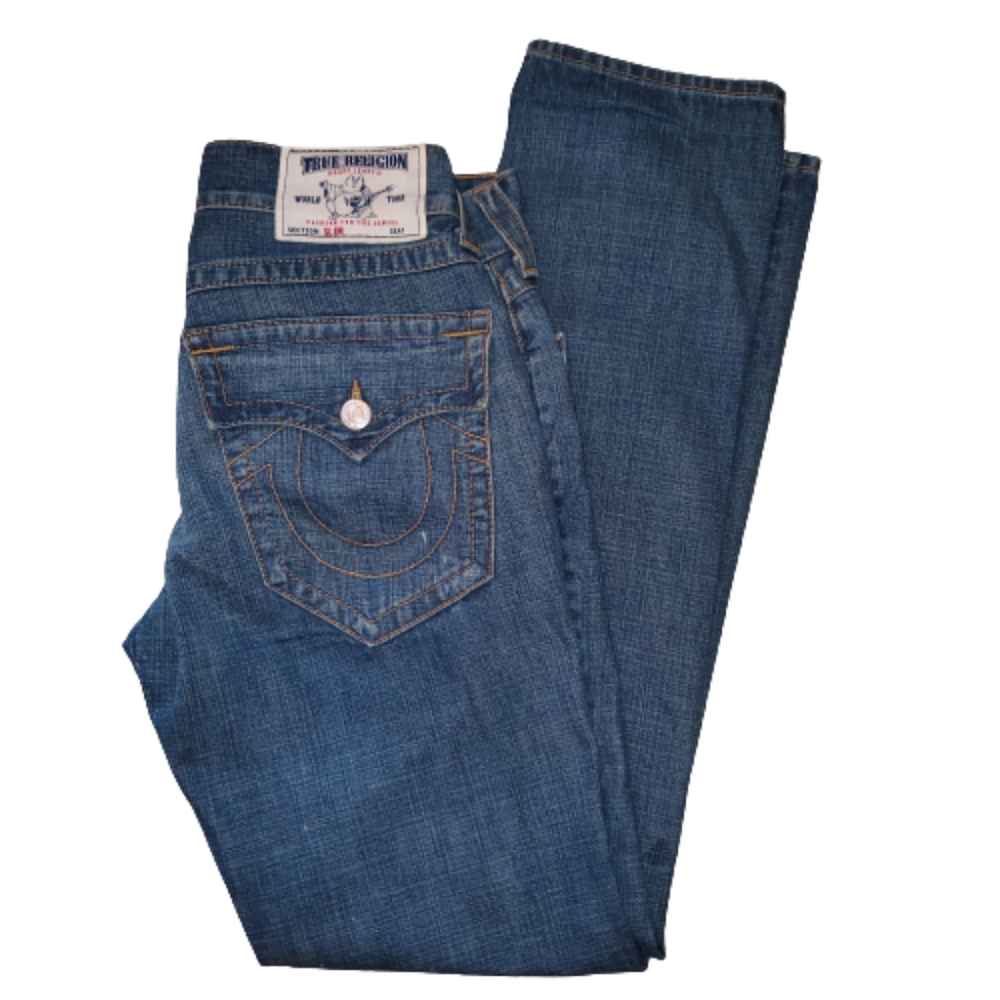True Religion Jeans 30 Waist Slim with Flaps